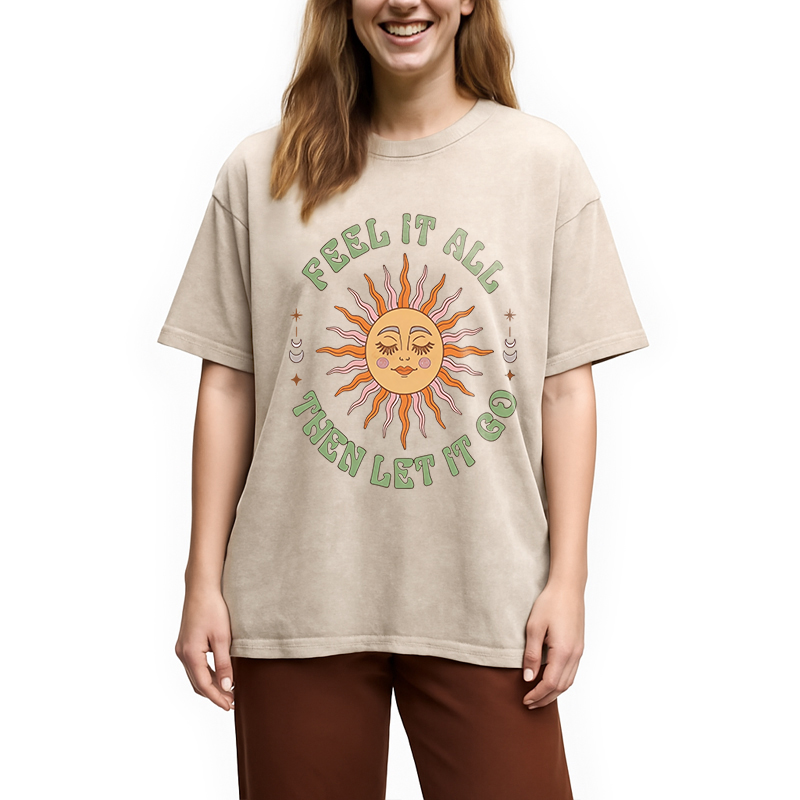 Tokyocanvas Breathe?and?Release? Washed T-Shirt