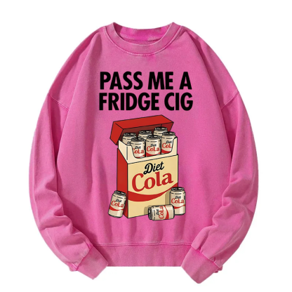 Tokyocanvas Diet Cola Cigarette Pack Washed Sweatshirt
