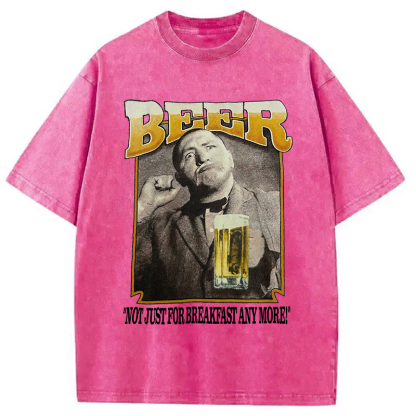 Tokyocanvas The Three Stooges BEER Breakfast Washed T-Shirt