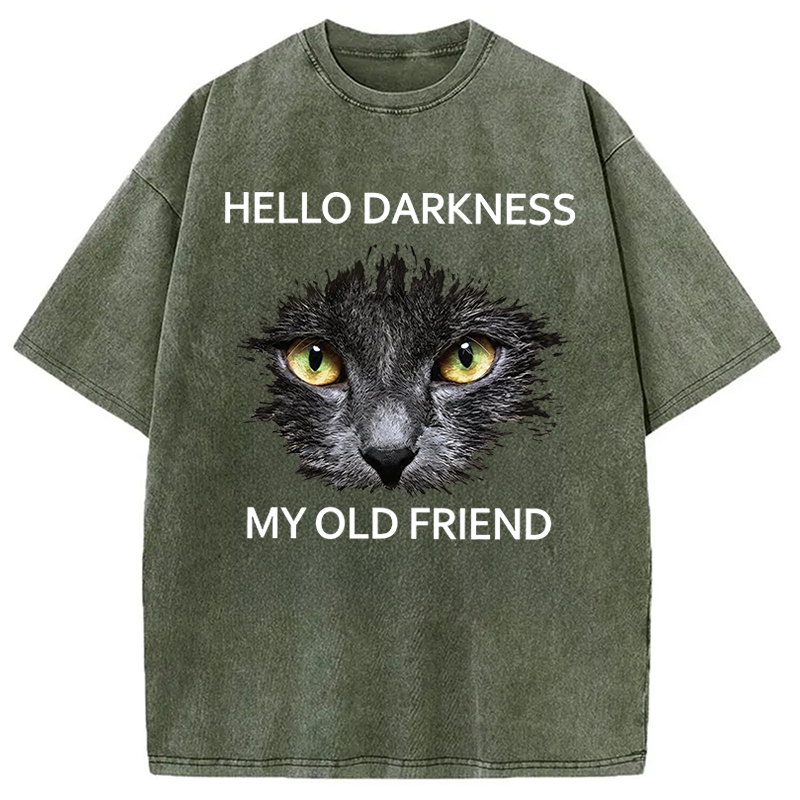 Tokyocanvas Hello Darkness My Old Friend Washed T-Shirt