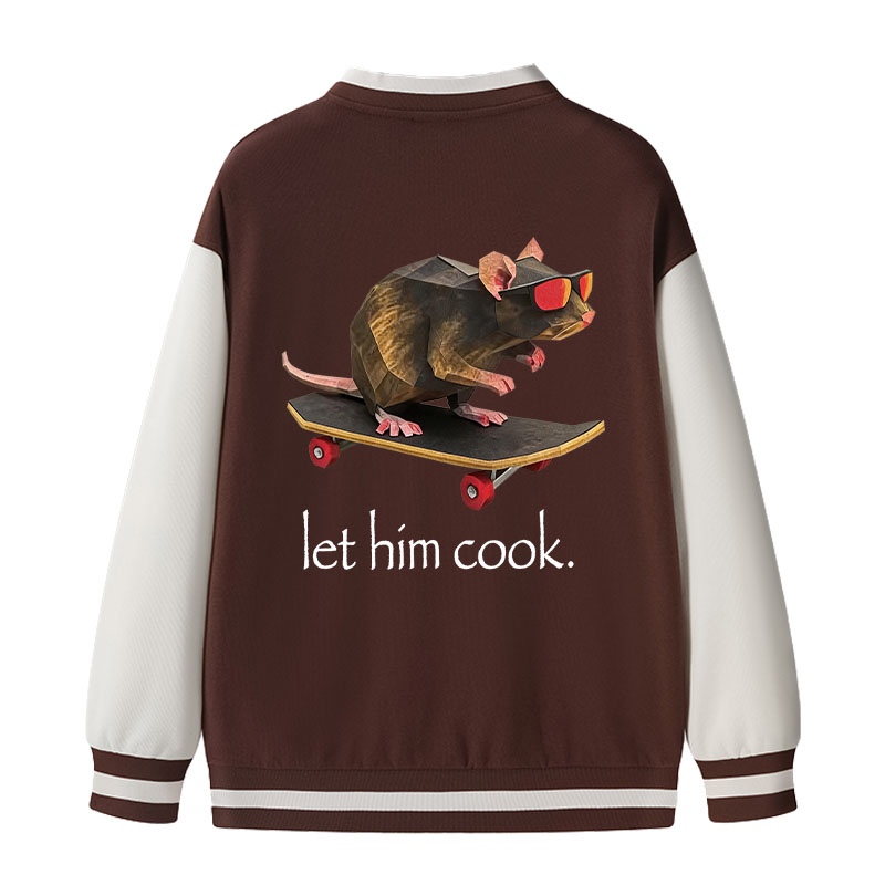 Tokyocanvas Rat Skateboard Cook Varsity Jacket