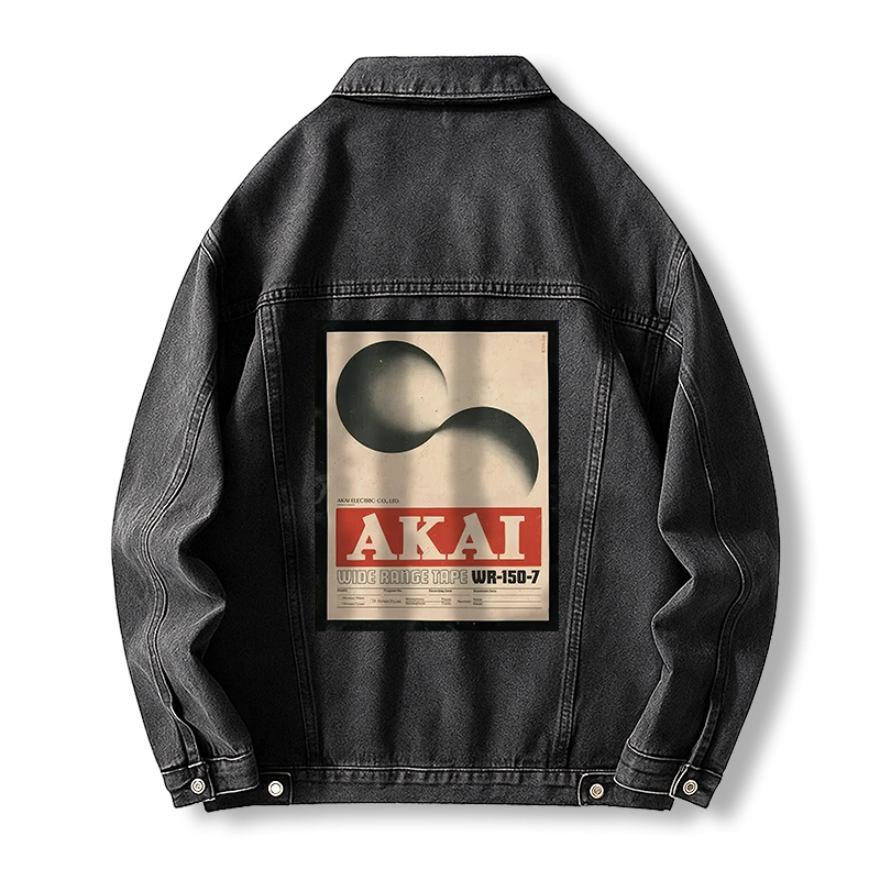 Tokyocanvas Akai 80s Vintage Music Record Tape Jean Jackets