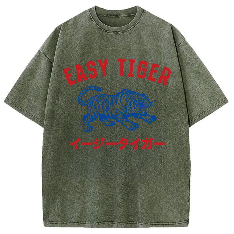 Tokyocanvas Easy Tiger Washed T-Shirt