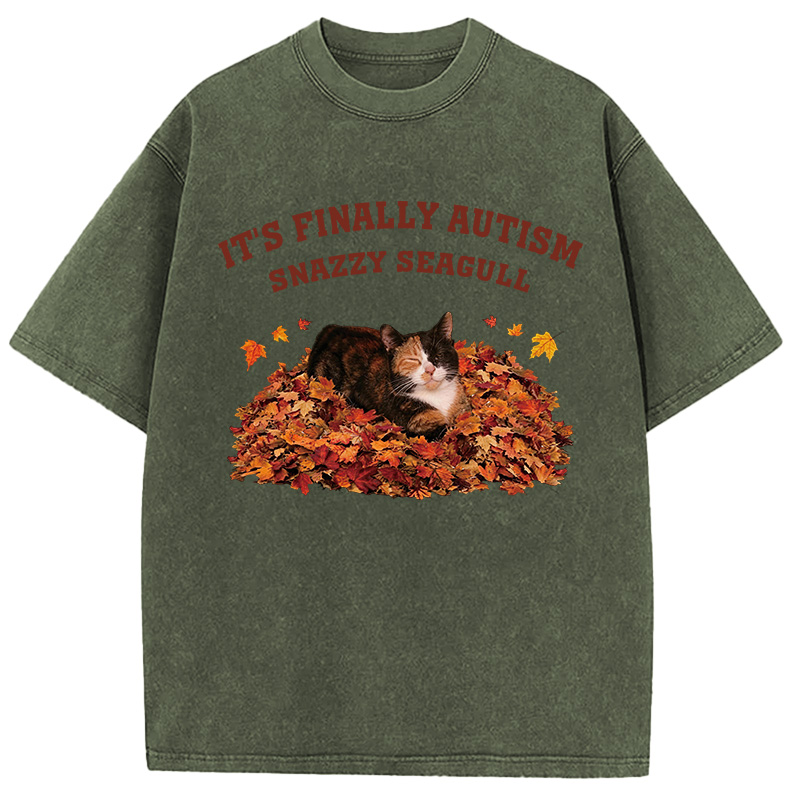 Tokyocanvas Finally Autism Washed T-Shirt