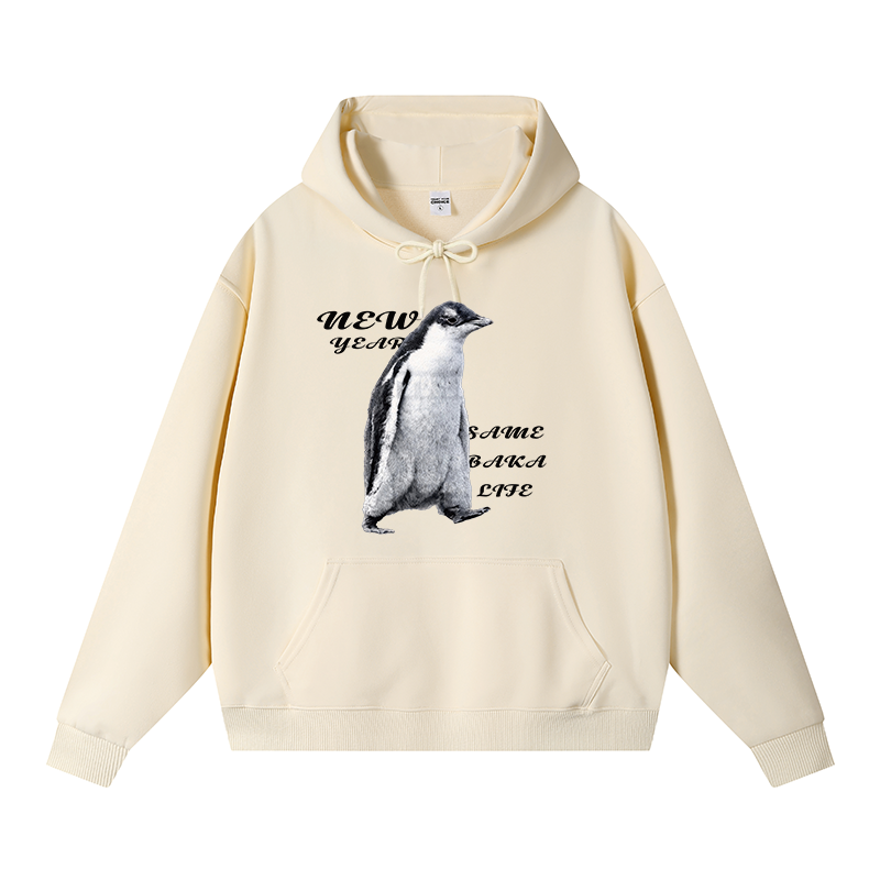 Tokyocanvas Same Baka Life Penguin Fleece Lined Hoodie