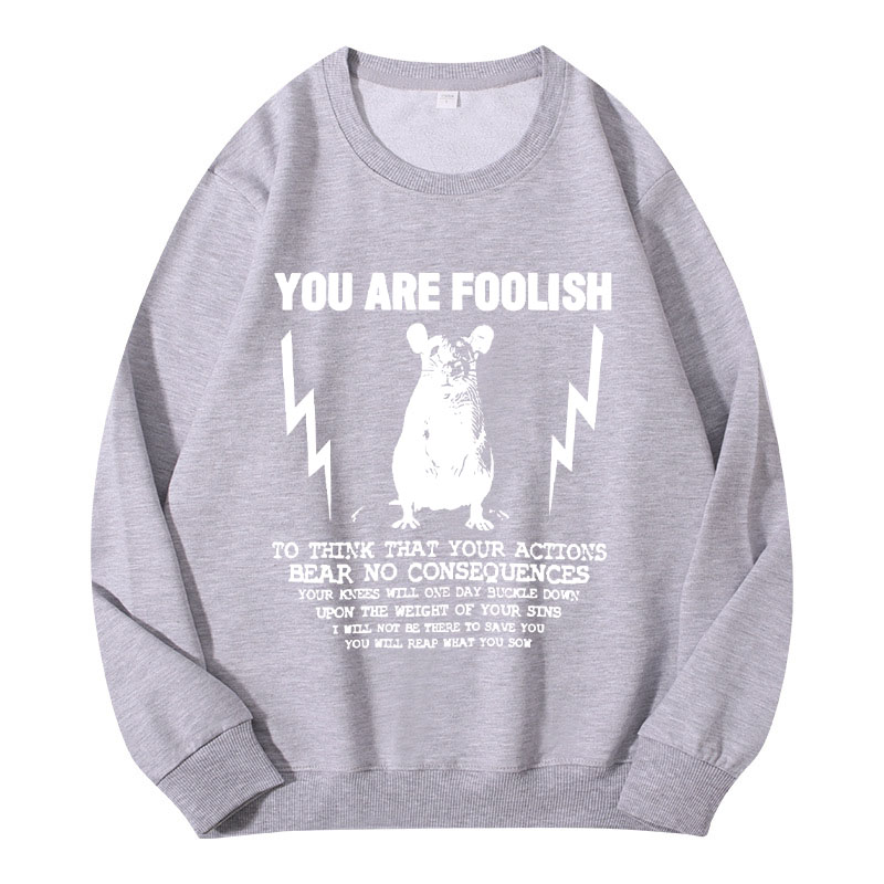 Tokyocanvas You Are Foolish Rat Meme Classic Sweatshirt