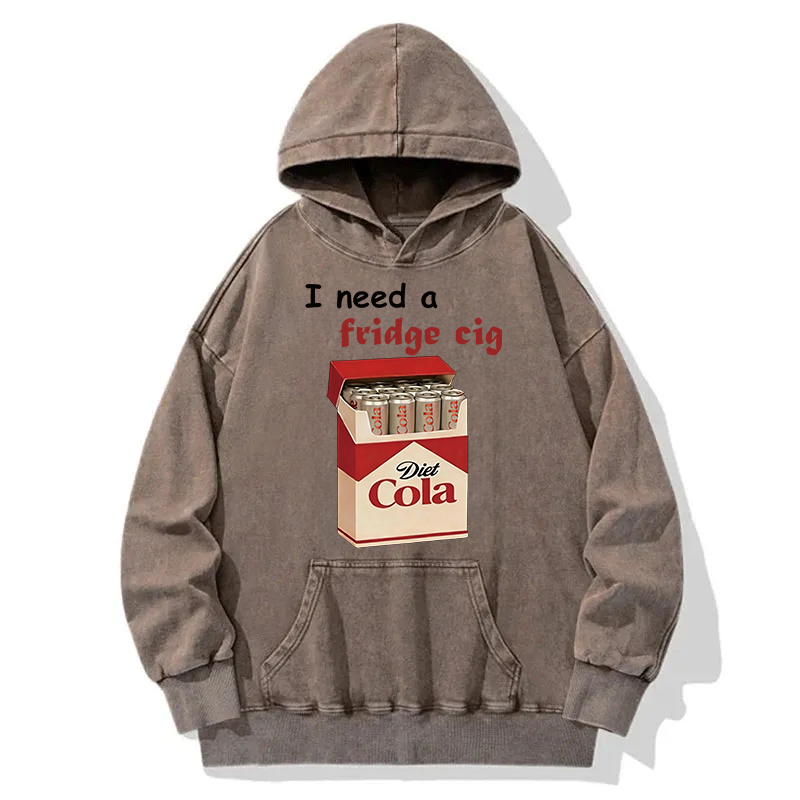 Tokyocanvas I Need A Fridge Cig Washed Hoodie