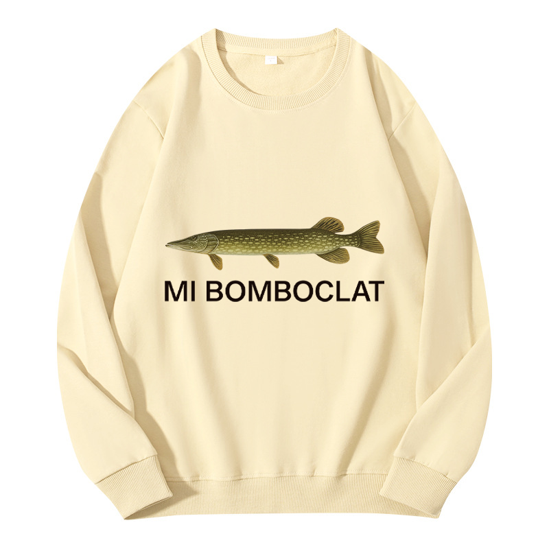 Tokyocanvas Mi Bomboclat Fish Meme Classic Sweatshirt