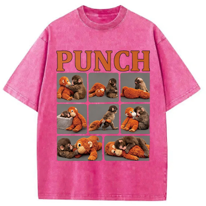 Tokyocanvas Lonely Punch Monkey Washed T-Shirt