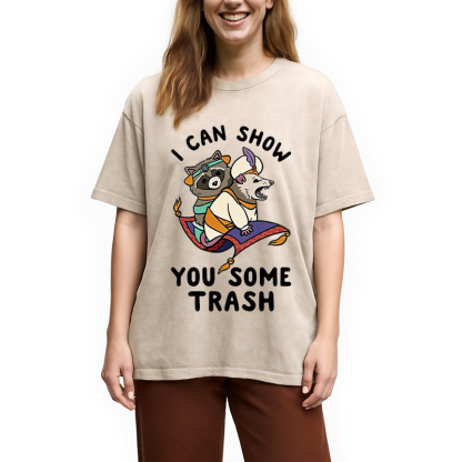 Tokyocanvas I Can Show You Some Trash Washed T-Shirt