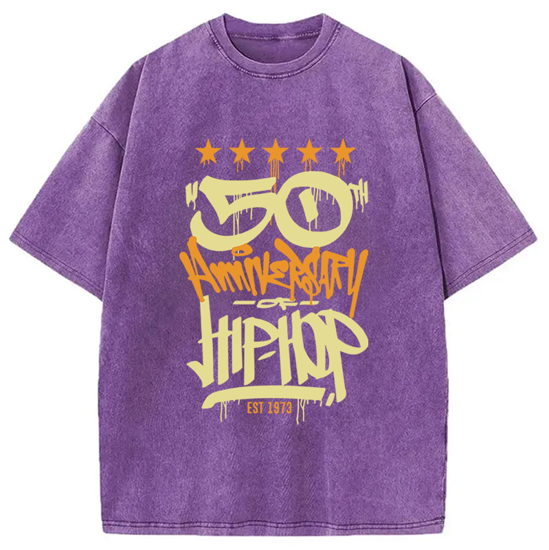 Tokyocanvas 50th Anniversary of Hip-Hop Washed T-Shirt