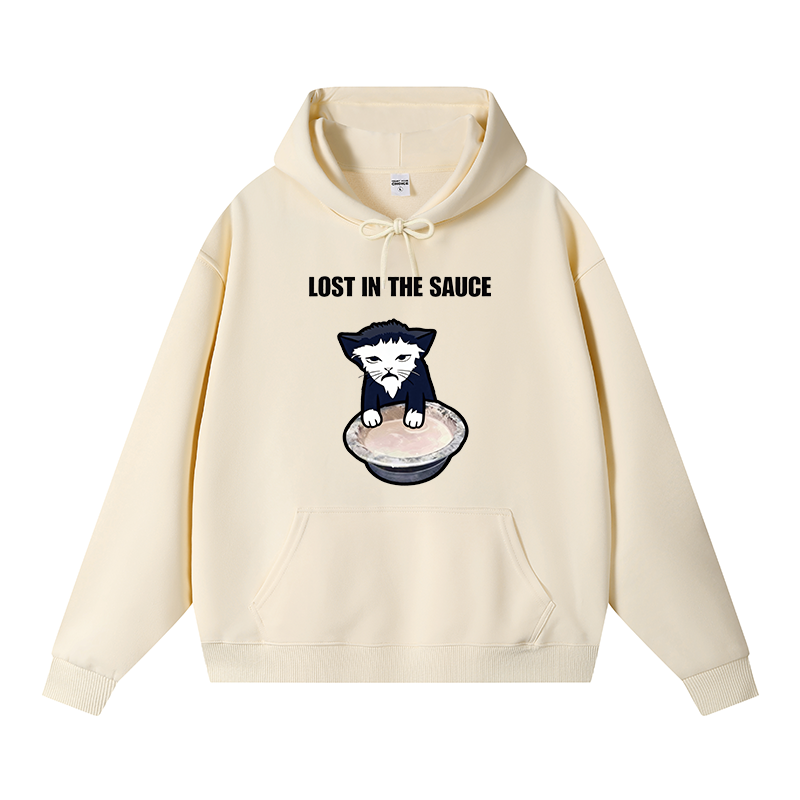 Tokyocanvas Lost In The Sauce Fleece Lined Hoodie
