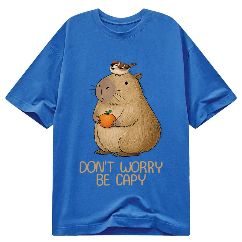 Tokyocanvas Capybaras Don't Worry Classic T-Shirt