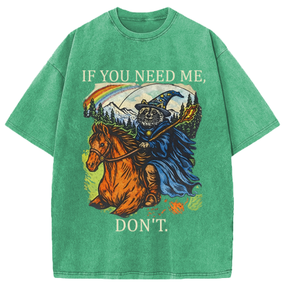 Tokyocanvas Funny Raccoon Wizard Gamer Washed T-Shirt