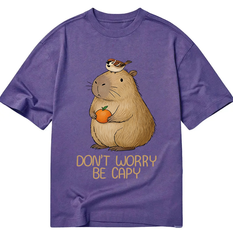 Tokyocanvas Capybaras Don't Worry Classic T-Shirt