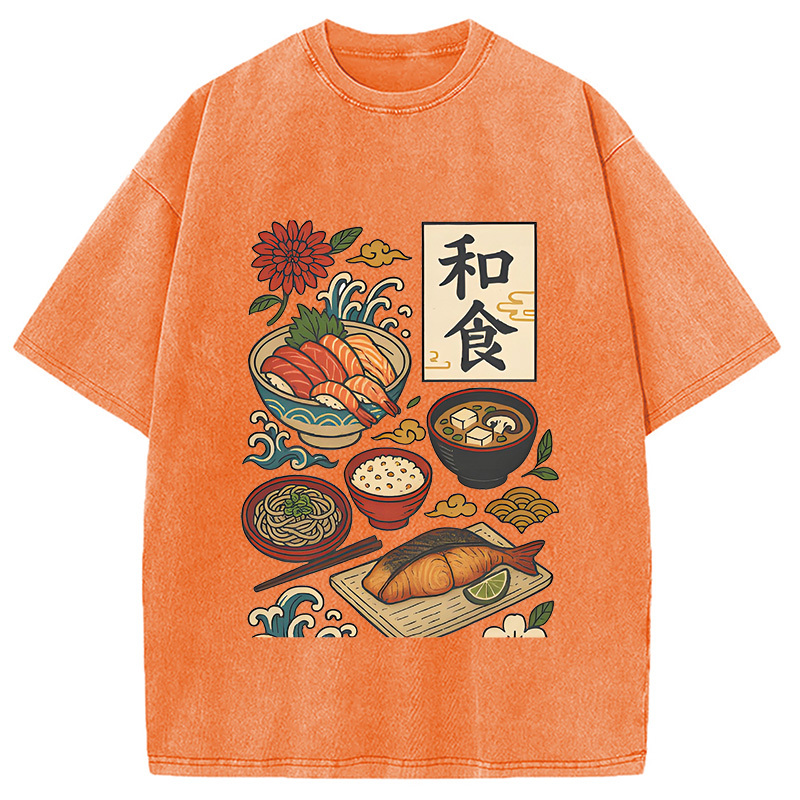Tokyocanvas Japanese Cuisine Washed T-Shirt