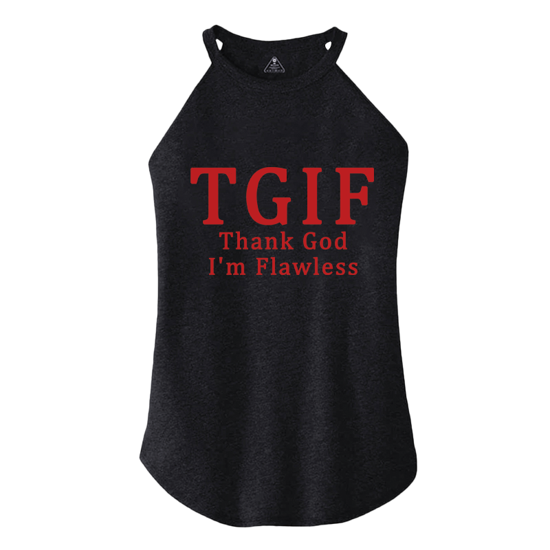 Tokyocanvas Thank God Im Flawless Y2K Cotton Tank