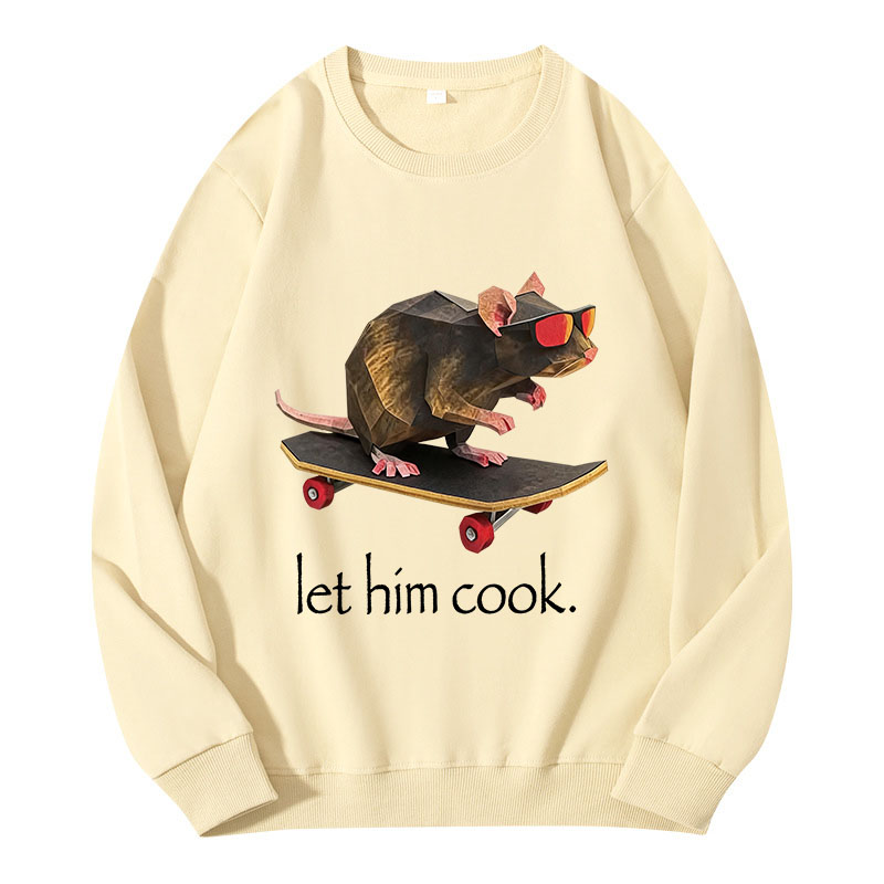 Tokyocanvas Rat Skateboard Cook Classic Sweatshirt