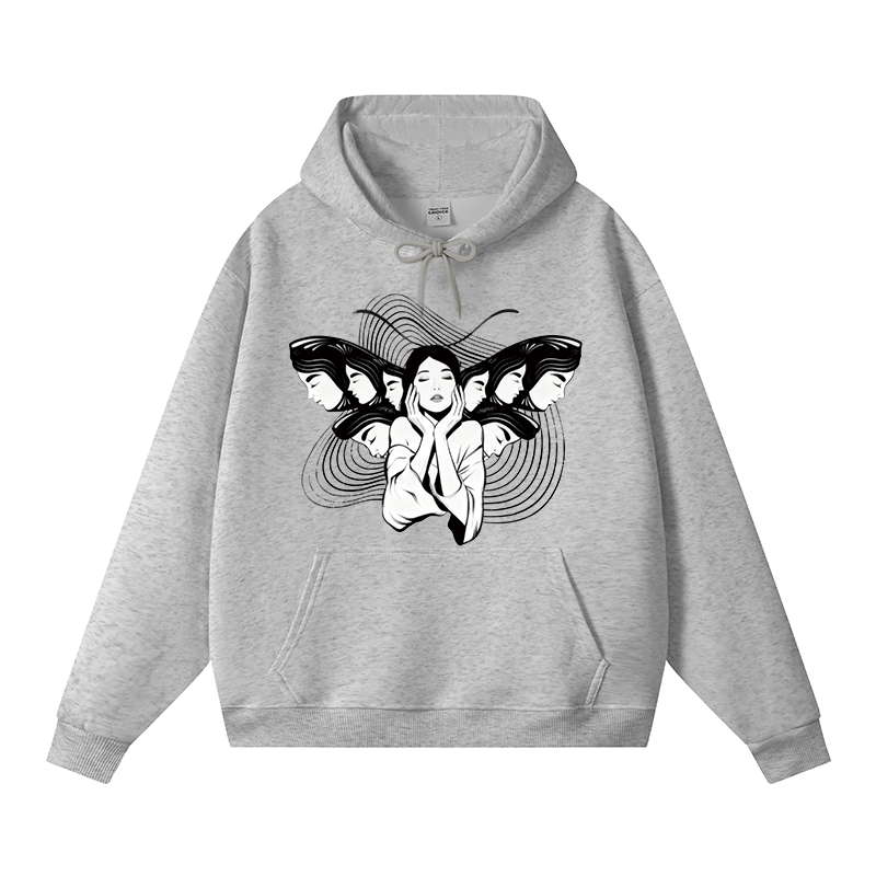 Tokyocanvas Echoes Of Self Fleece Lined Hoodie