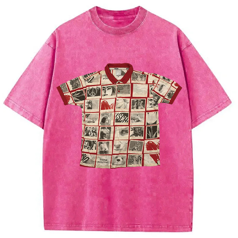Tokyocanvas Art Shirt Of Washed T-Shirt