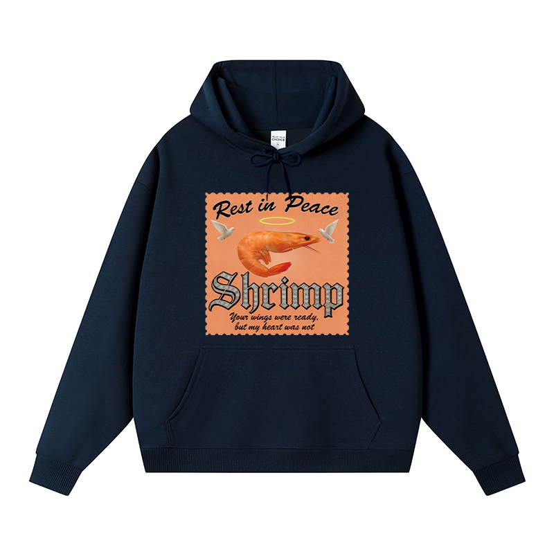 Tokyocanvas RIP SHRIMP Fleece Lined Hoodie