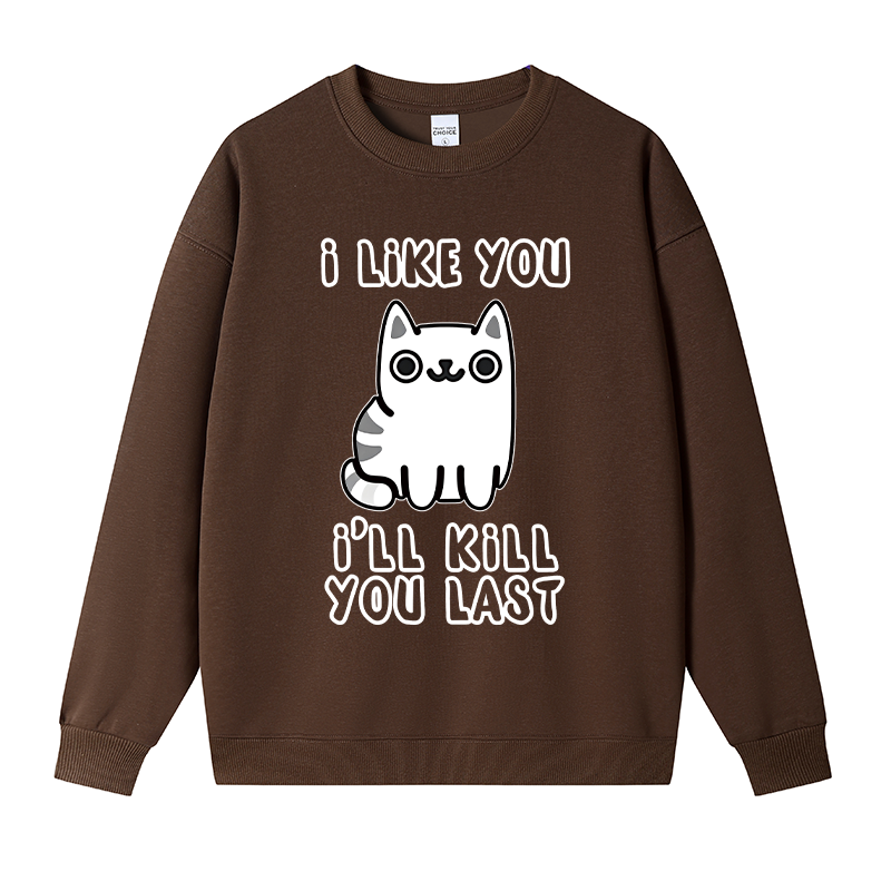 Tokyocanvas Cats And Humans Fleece Lined Sweatshirt