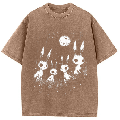 Tokyocanvas Weirdcore Bunny Washed T-Shirt