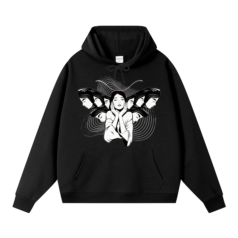 Tokyocanvas Echoes Of Self Fleece Lined Hoodie