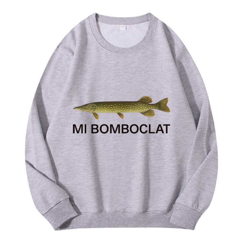 Tokyocanvas Mi Bomboclat Fish Meme Classic Sweatshirt