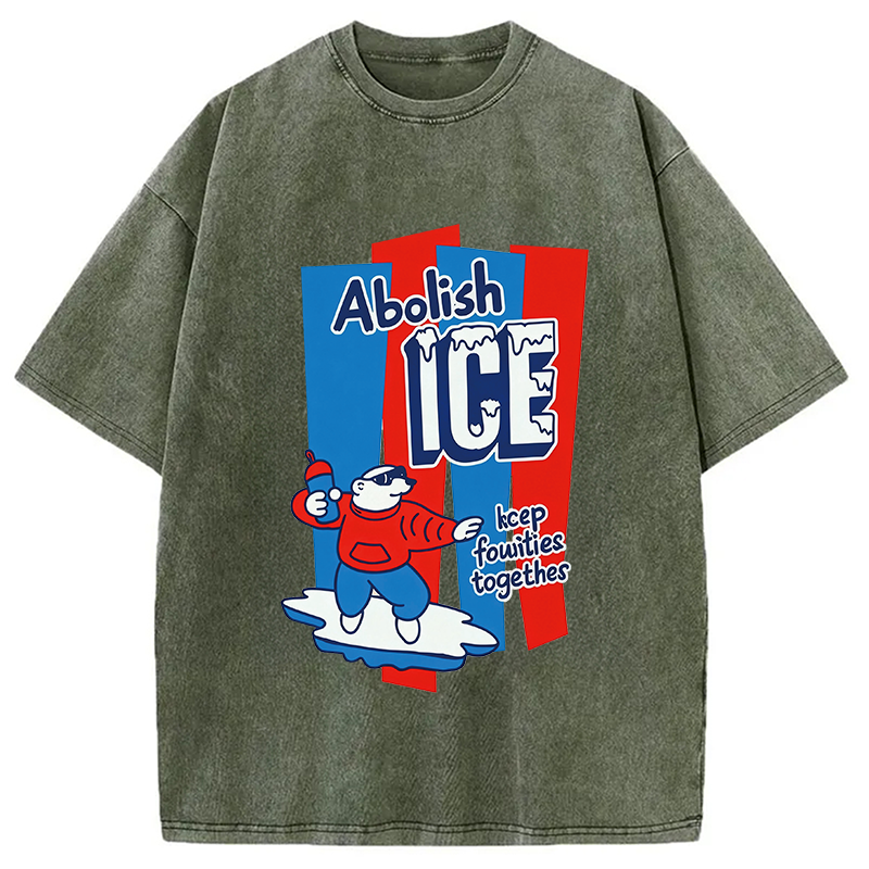 Tokyocanvas Keep Families Together Washed T-Shirt