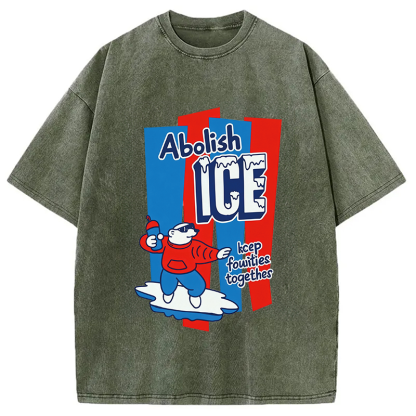 Tokyocanvas Keep Families Together Washed T-Shirt