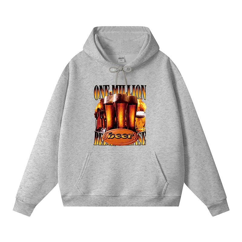 Tokyocanvas One Million Beers Please Fleece Lined Hoodie