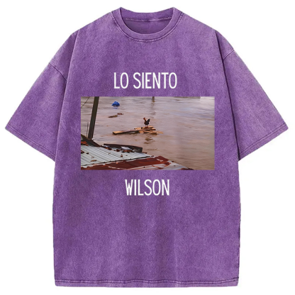 Tokyocanvas Wilson Chicken Meme Washed T-Shirt