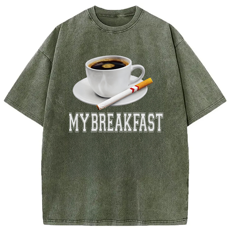 Tokyocanvas Breakfast Coffee Washed T-Shirt