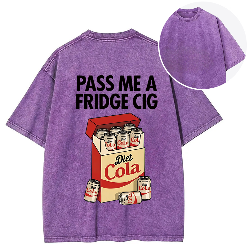 Tokyocanvas Diet Cola Cigarette Pack Back Washed T-Shirt