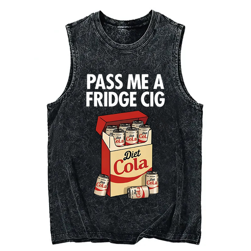 Tokyocanvas Diet Cola Cigarette Pack Washed Tank