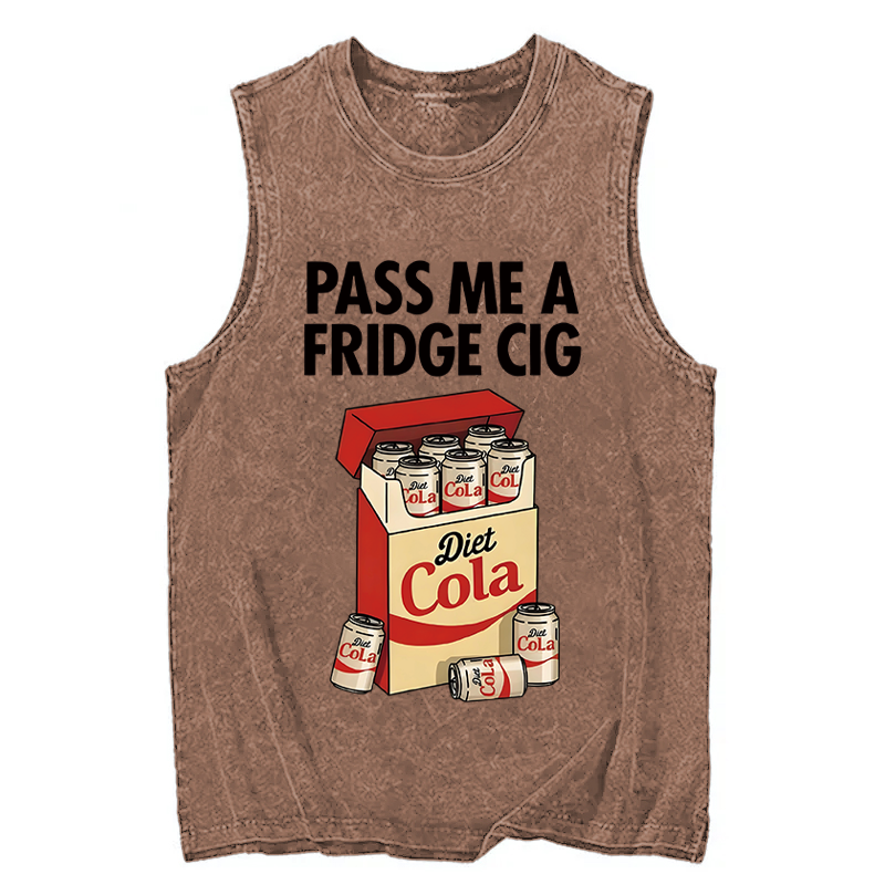 Tokyocanvas Diet Cola Cigarette Pack Washed Tank