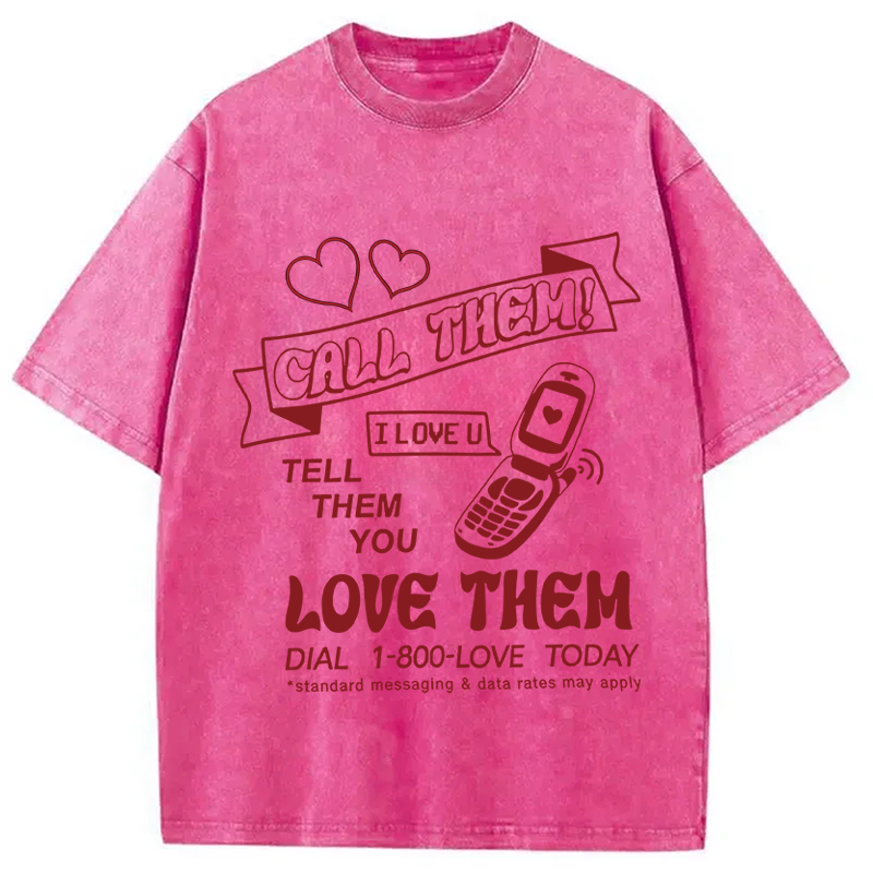 Tokyocanvas 1-800-LOVE Washed T-Shirt