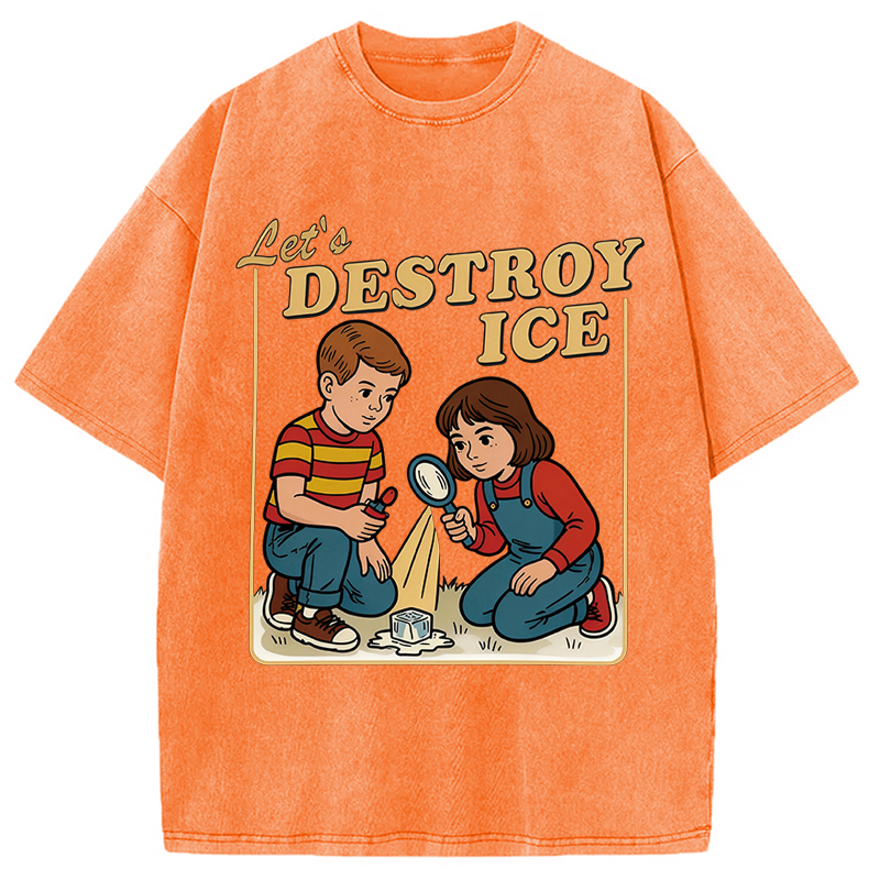 Tokyocanvas Let's Destroy ICE Washed T-Shirt