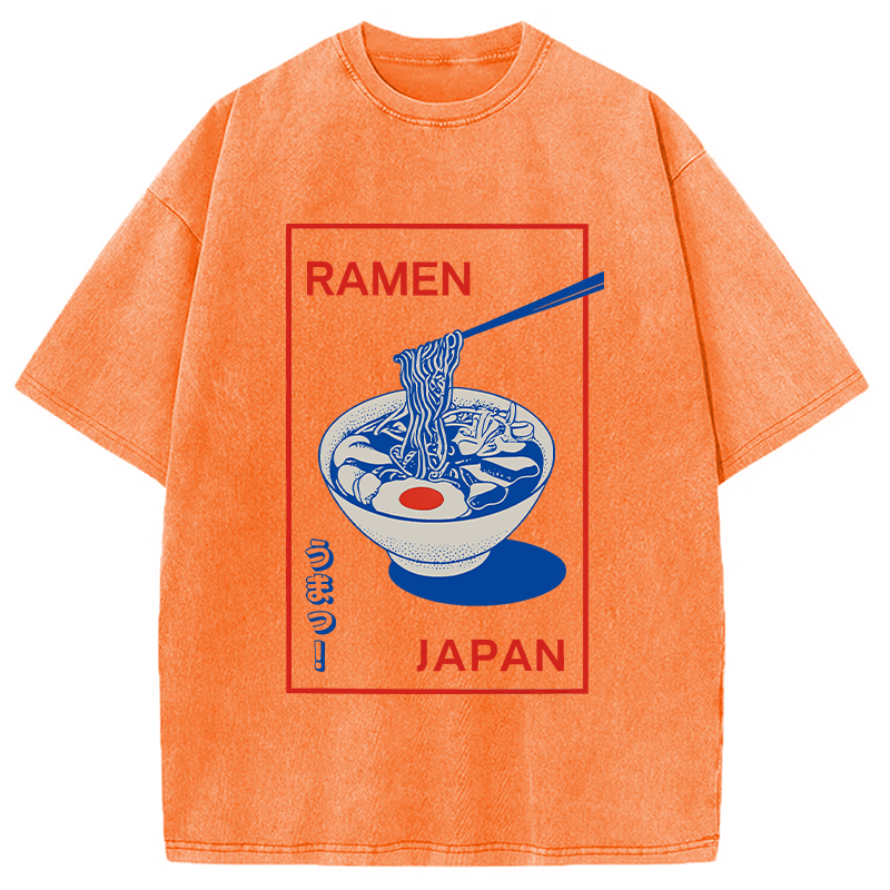 Tokyocanvas Umai Noodle Washed T-Shirt
