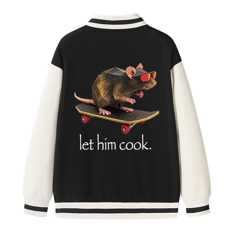 Tokyocanvas Rat Skateboard Cook Varsity Jacket