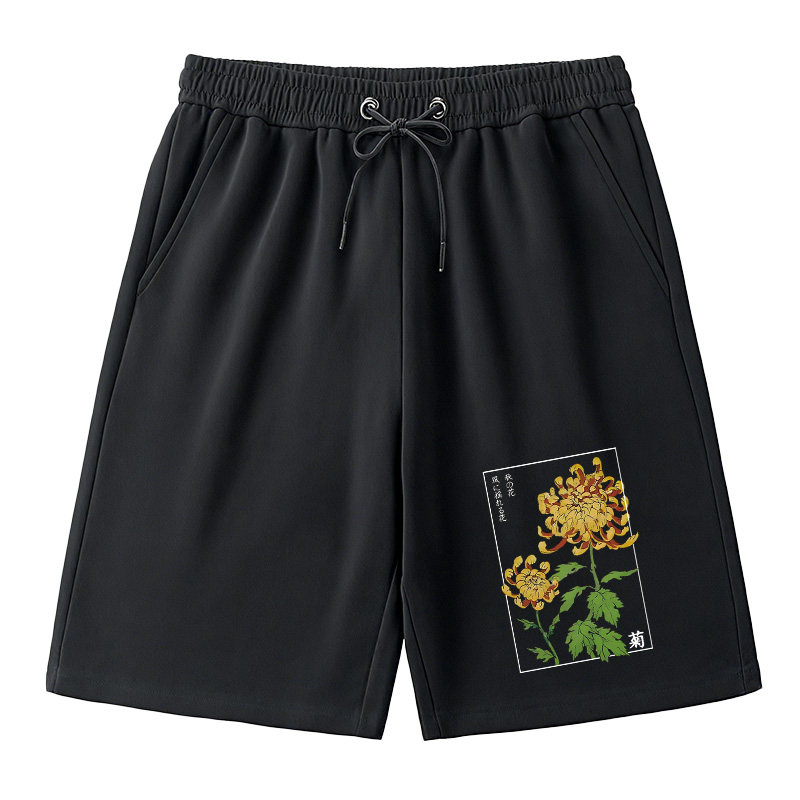 Tokyocanvas Retro Chrysanthemum Classic Short