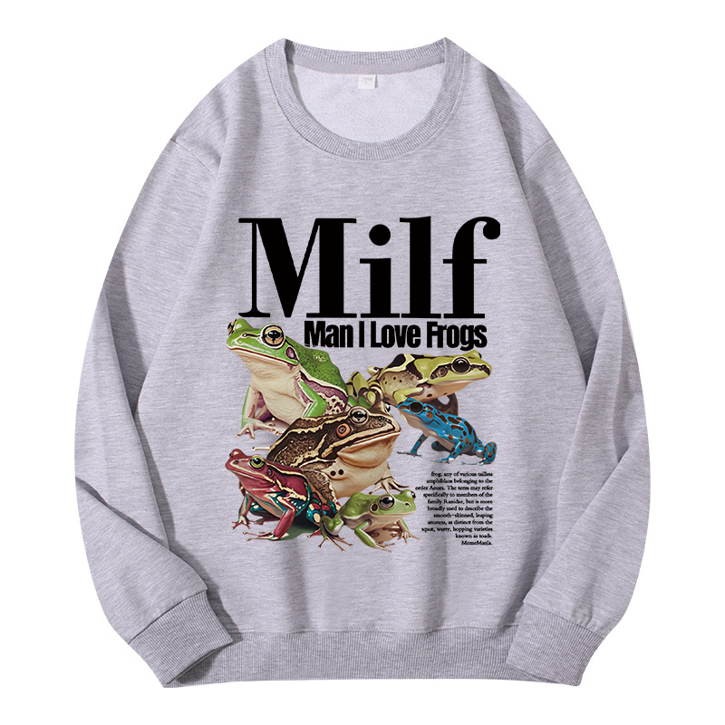 Tokyocanvas Man I Love Frogs Meme Classic Sweatshirt