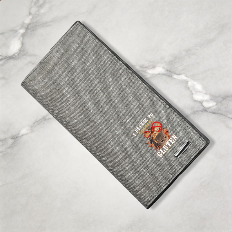 Tokyocanvas I Refuse to Tolerate Gluten Canvas Wallet