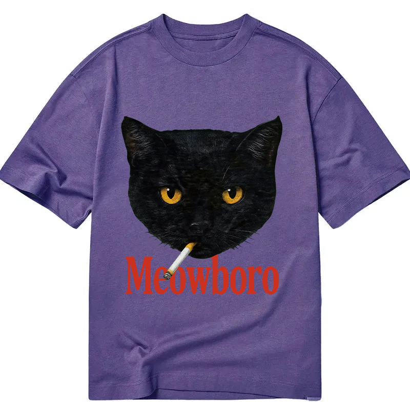Tokyocanvas Smoking Black Cat Vintage Classic T-Shirt