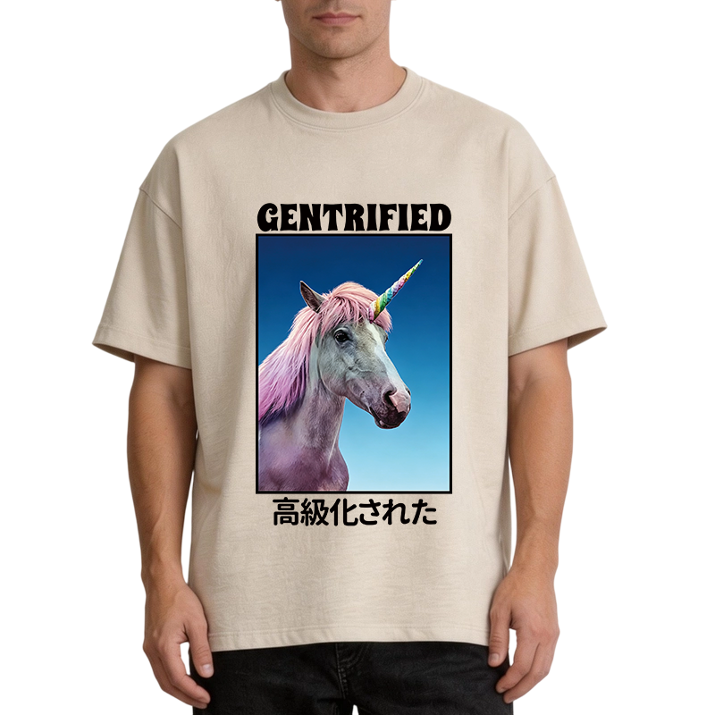 Tokyocanvas I Support Tiny Horse Rights Washed T-Shirt