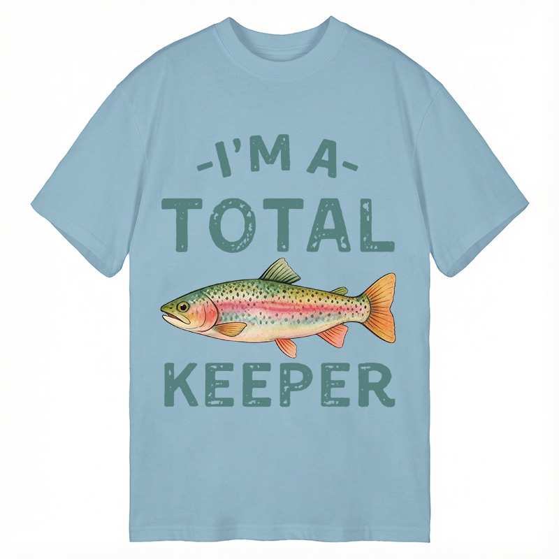 Tokyocanvas I'm a Total Keeper Funny Fishing Classic T-Shirt