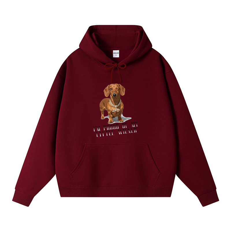 Tokyocanvas Little Wiener Fleece Lined Hoodie