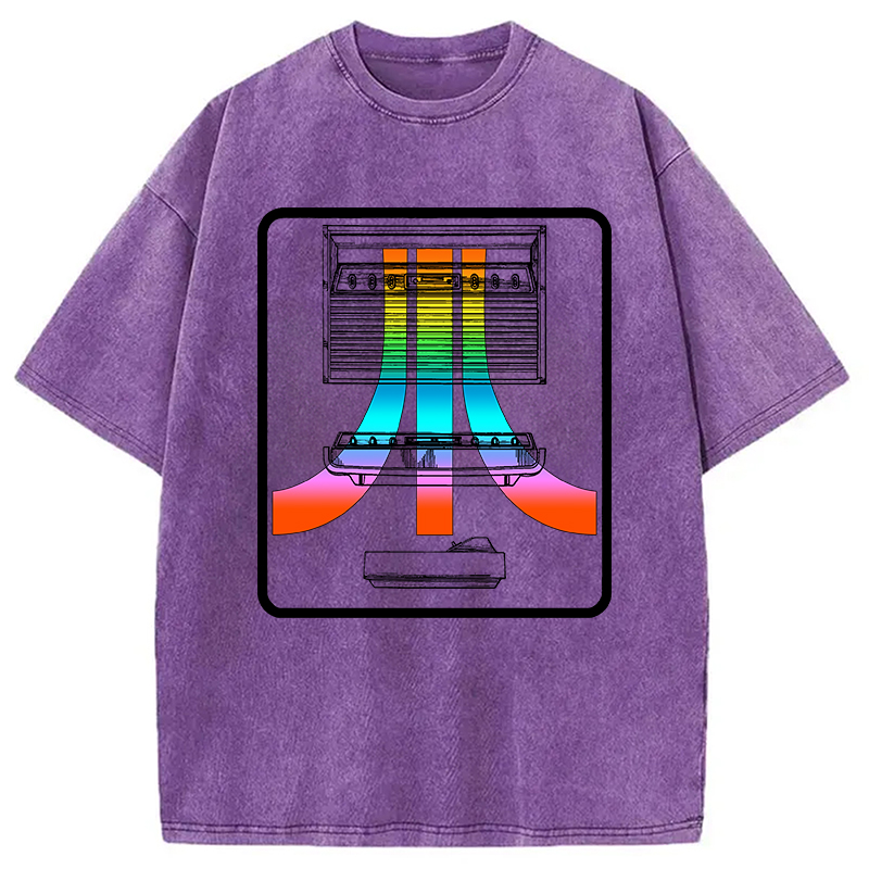 Tokyocanvas Retro game consoles Atari Washed T-Shirt