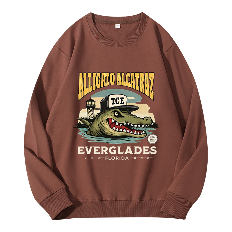 Tokyocanvas Vintage Alcatraz Alligator Classic Sweatshirt